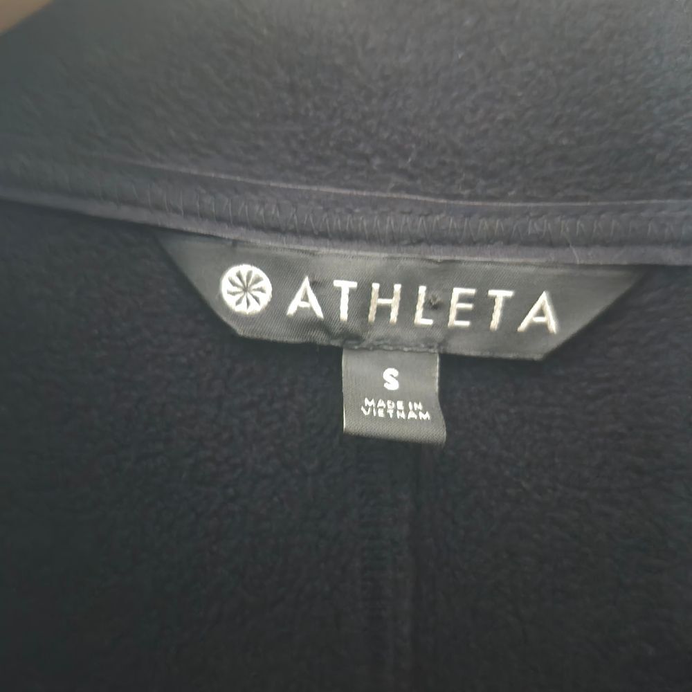 Athleta Victory Sweatshirt Hoodie Dress Black Pockets Athleisure Size Small - Picture 4 of 5